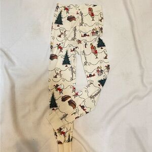 Hanna Andersson Dr Seuss Grinch Long John Pajama Bottoms 6-7 Christmas PJ Pants